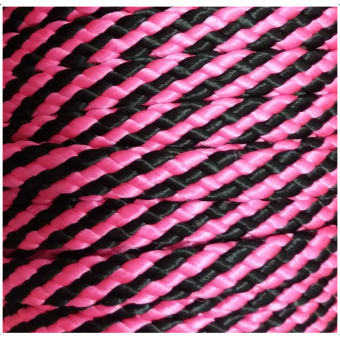 PPM touw 8 mm roze/zwart